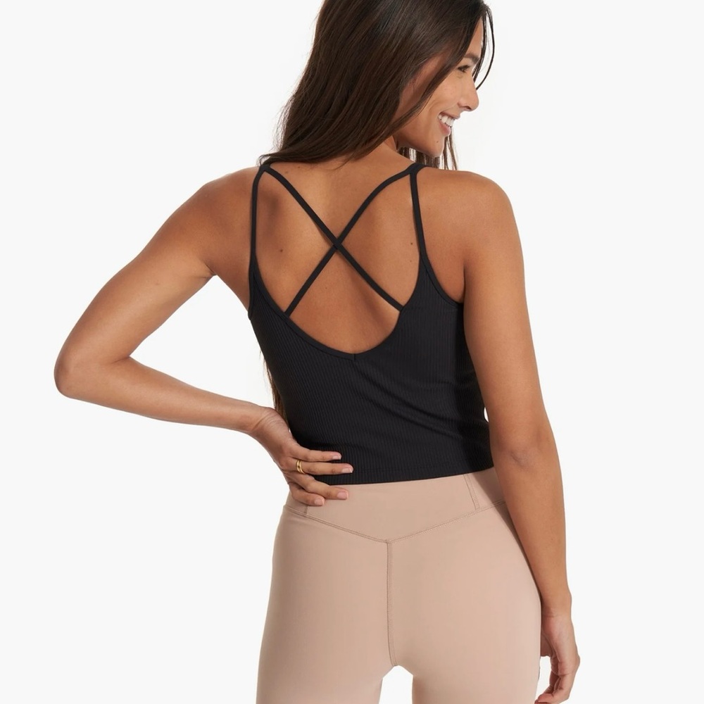 NWT Vuori Rib Studio Leggings AND matching Rib Crop Tank